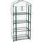 Small Space Garden Greenhouse, 4 Shelf Plant Greenhouse with Zipper Plastic Cover, 63 x 27 Inches